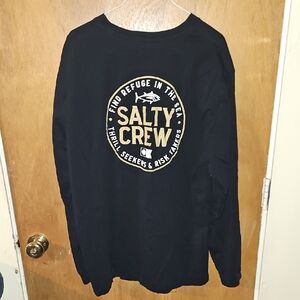 Salty Crew Black and Gold Long Sleeve Tee